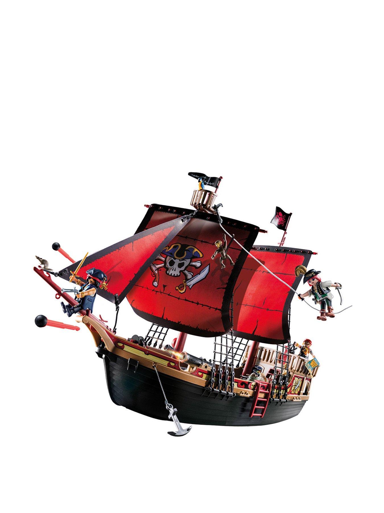 Playmobil 70411 Pirates Large Floating Pirate Ship With Cannon very.co.uk