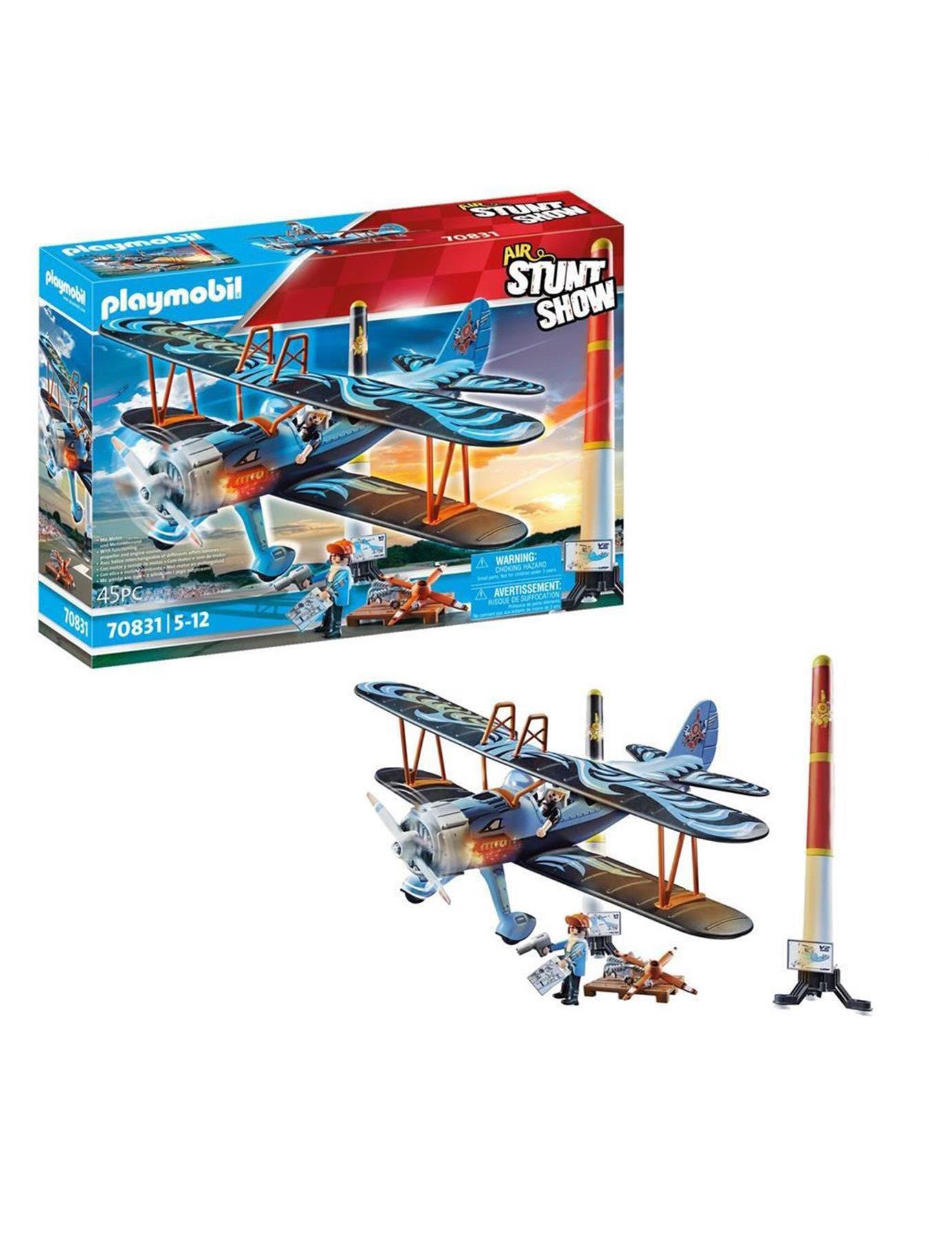 Playmobil airplane hot sale set