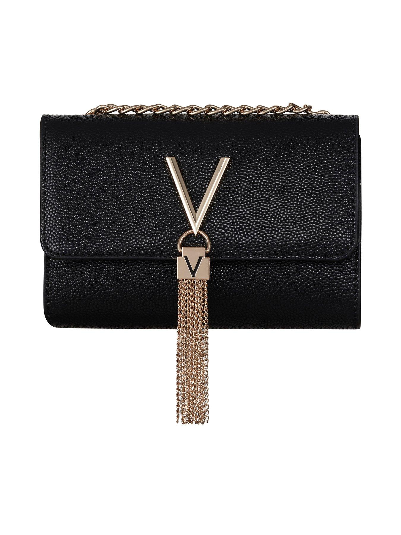 Valentino Divina Small Crossbody Bag - Black/gold