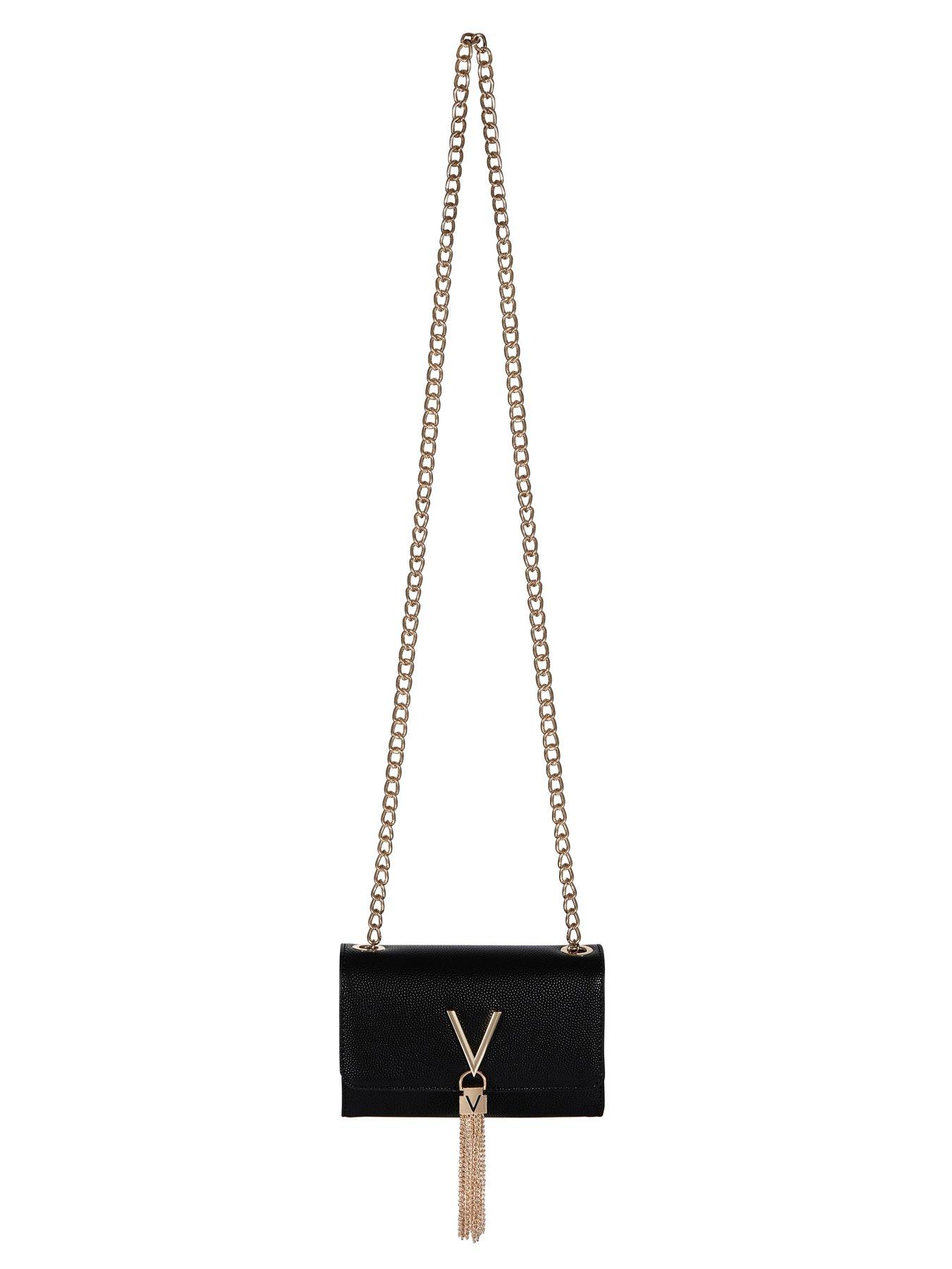 Valentino Bags Black/Gold Divina Crossbody Bag