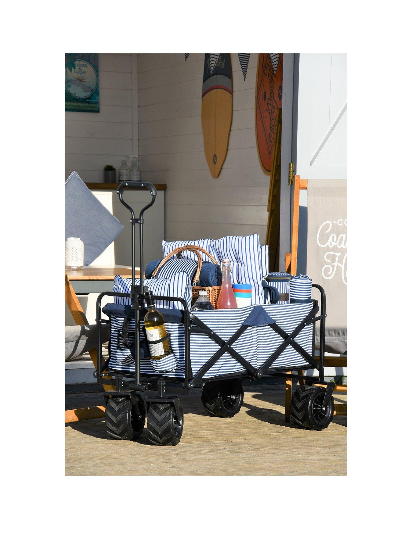Image 2 of 4 of navigate Three Rivers Extra Large Foldable Beach, Picnic &amp; Festival Trolley