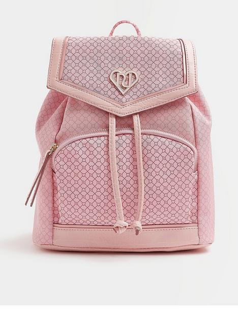 river-island-girls-heart-monogram-backpack-pink