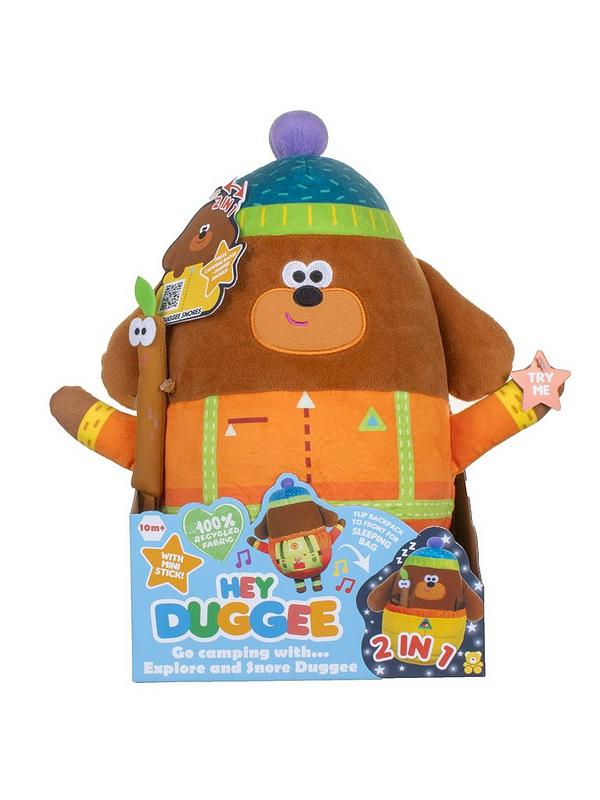 Image 1 of 7 of Hey Duggee Explore and Snore Camping Duggee with Stick