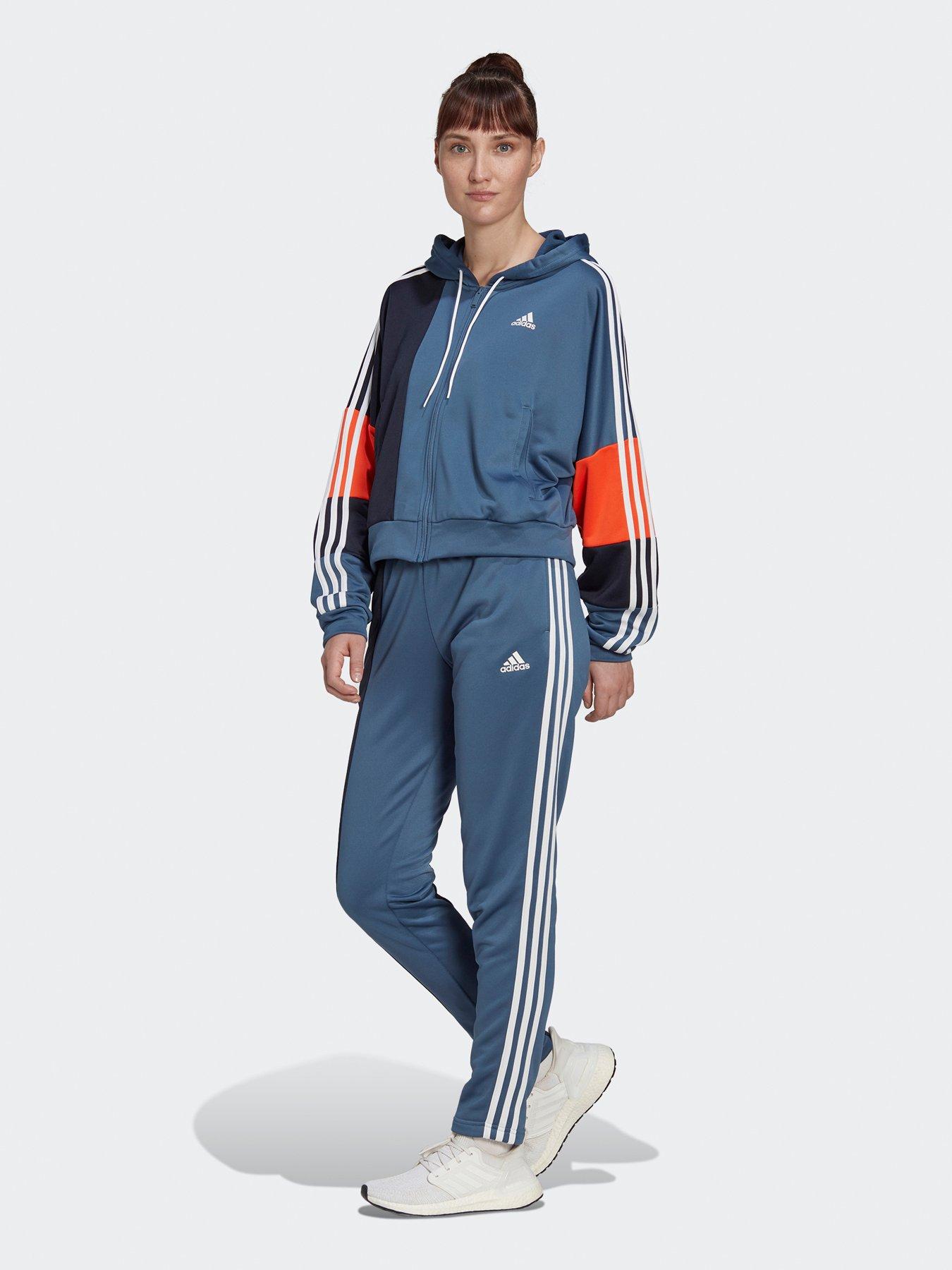 womens navy blue adidas tracksuit