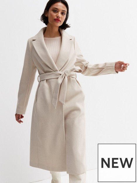 new-look-cream-unlined-belted-long-coat