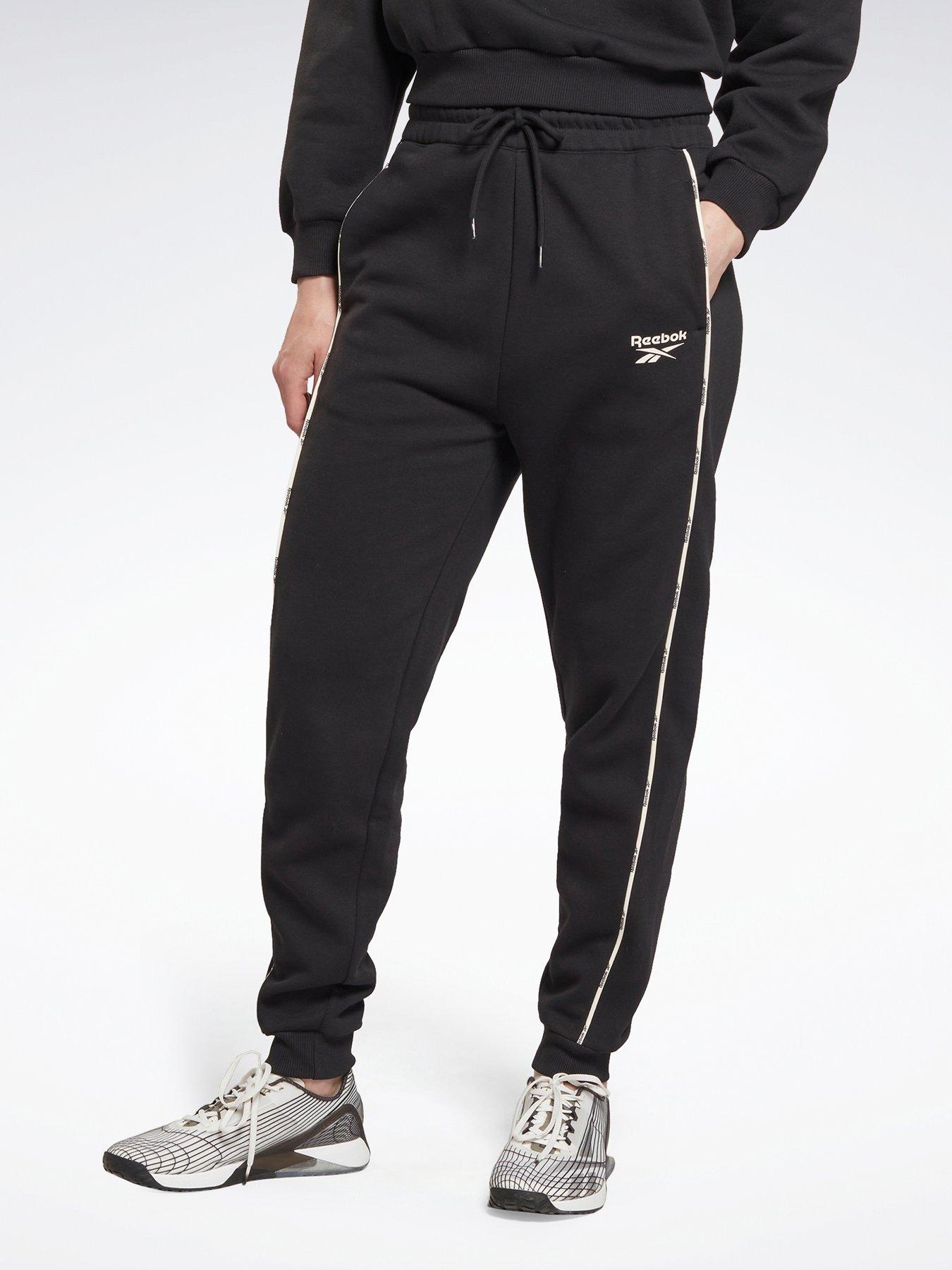 Reebok Piping Joggers - Black | very.co.uk