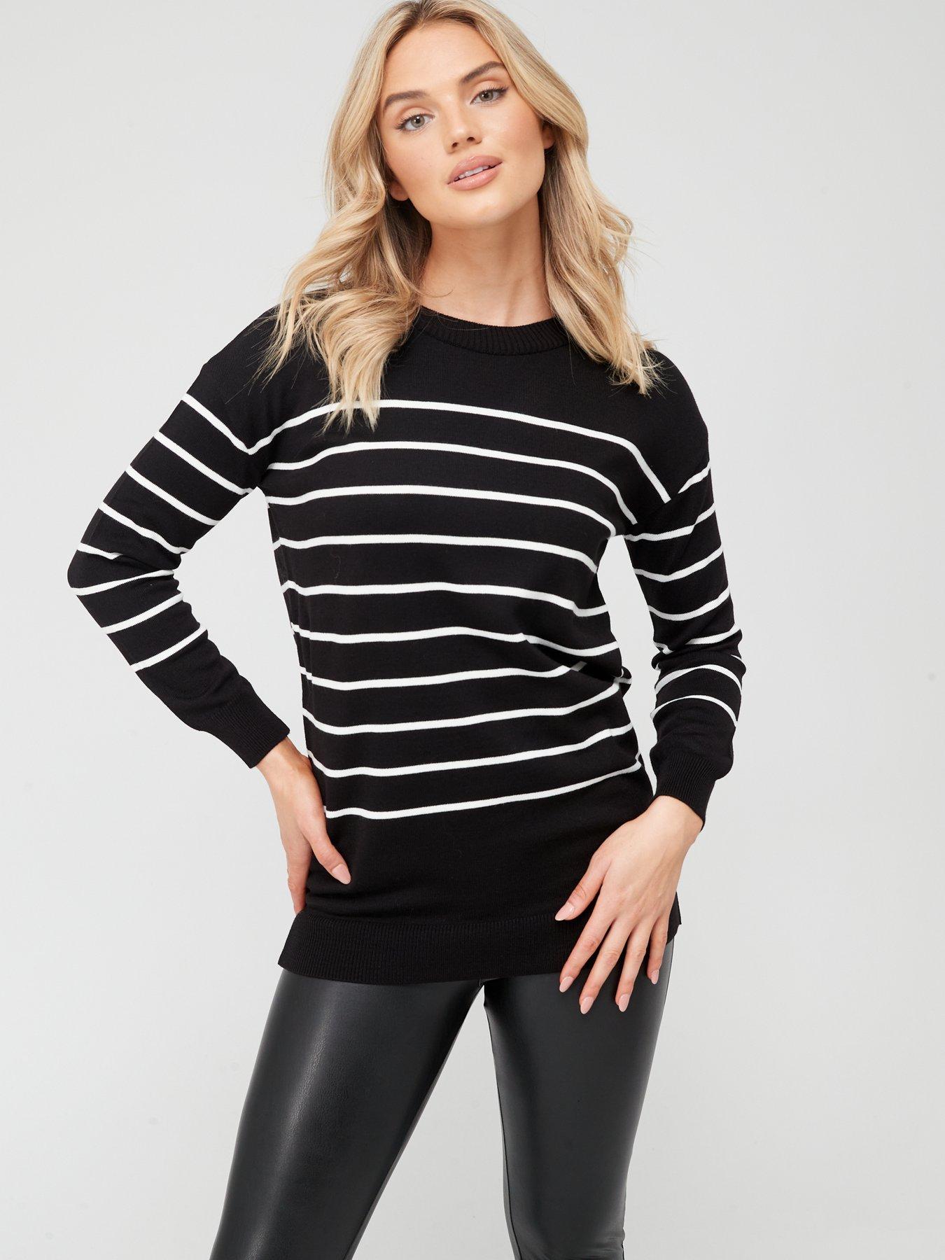 Black | Jumpers | Long Sleeve | V by 
