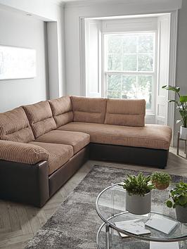 Product photograph of Armstrong Right Hand Corner Group Sofa - Brown - Fsc Reg Certified from very.co.uk