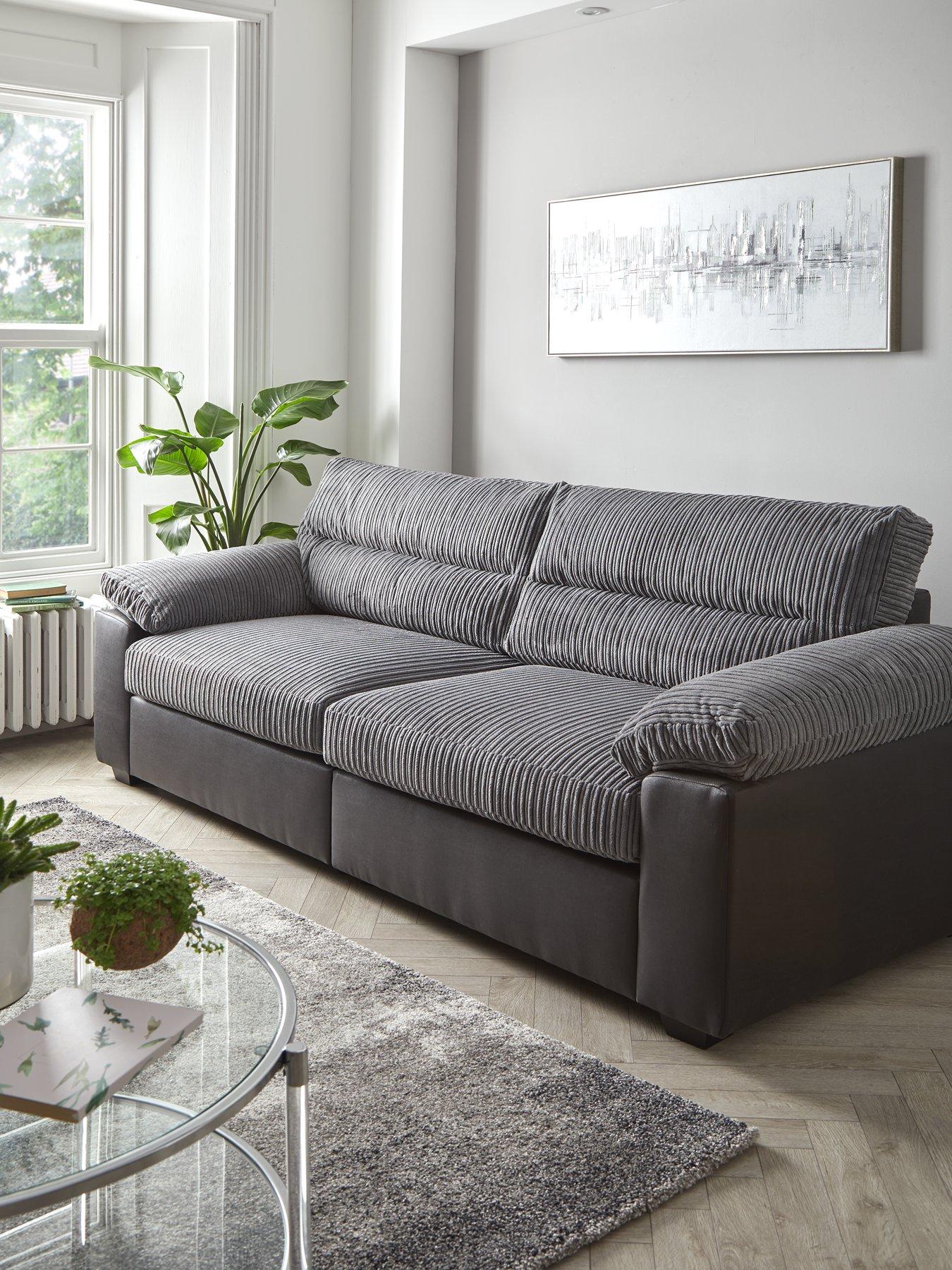 Very Home Armstrong 4 Seater Sofa - Grey