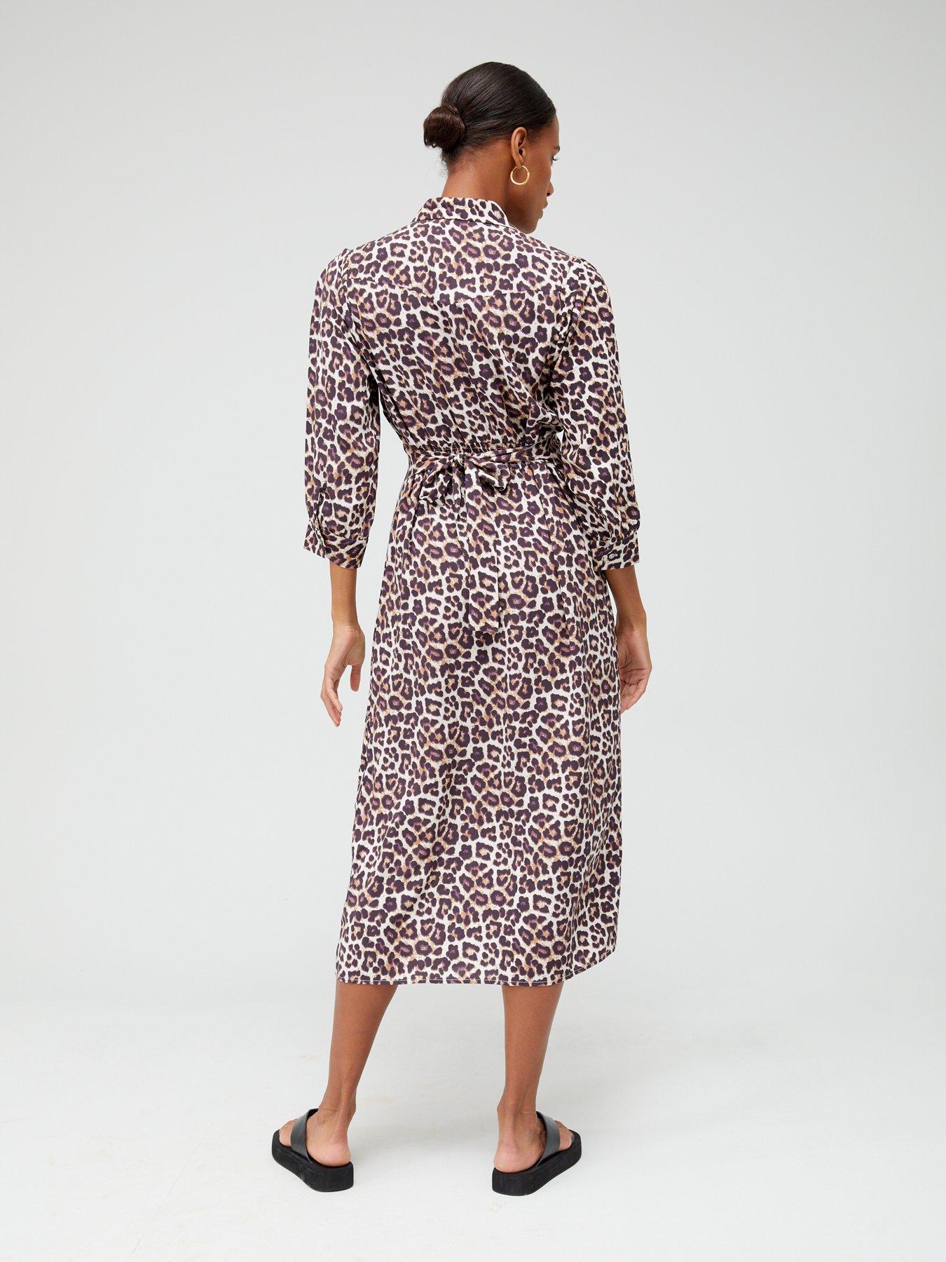 Leopard print dress clearance very