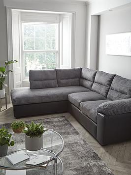 Product photograph of Armstrong Left Hand Corner Group Sofa - Grey - Fsc Reg Certified from very.co.uk