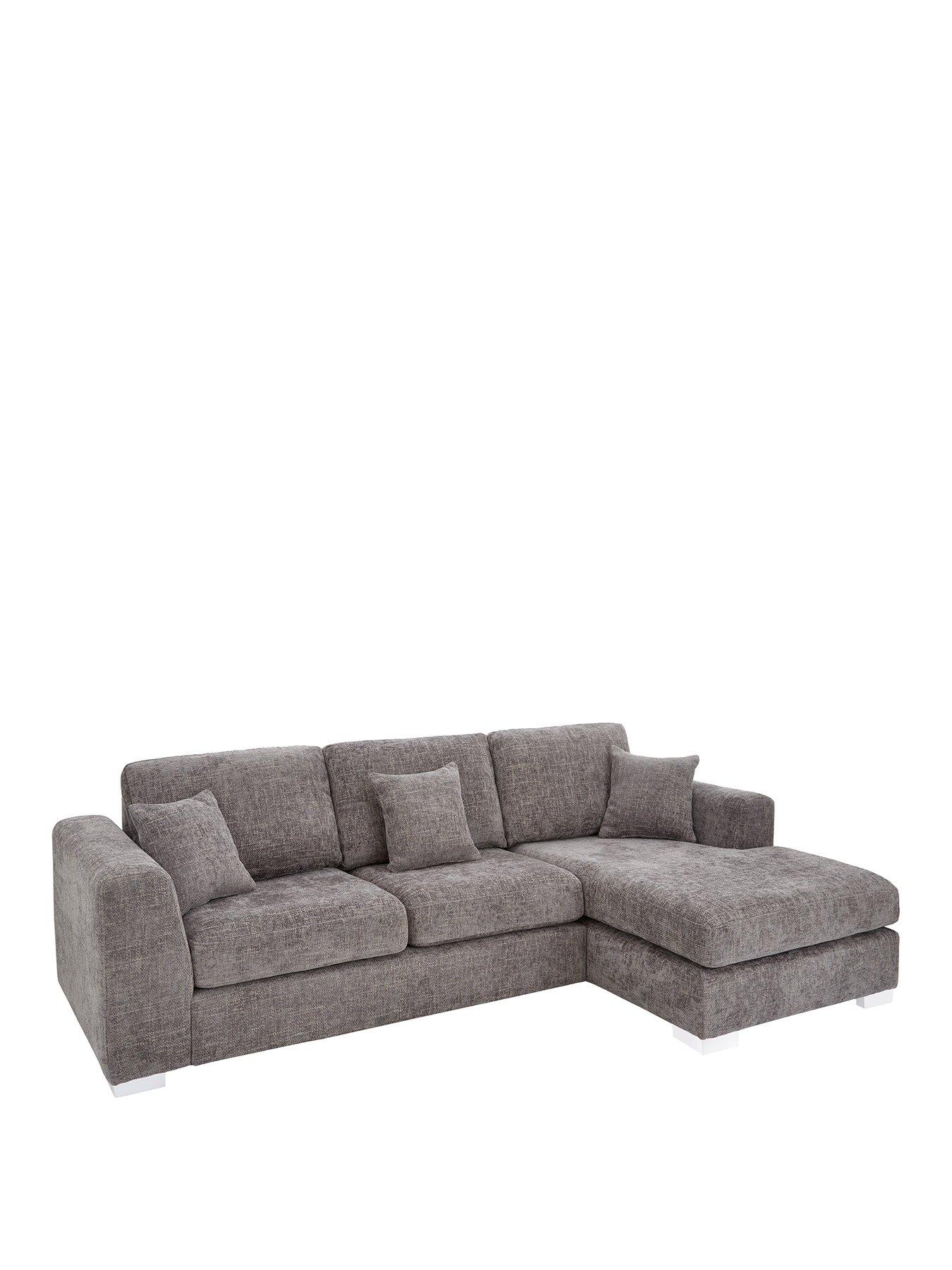 Very Home Maya Right Hand Corner Chaise Sofa Grey FSC® Certified