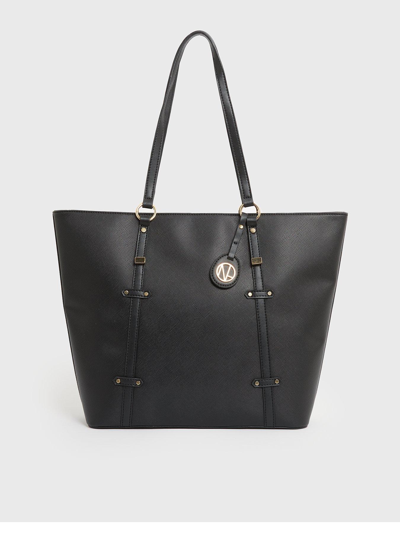 large black leather handbags uk