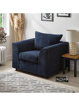 Product photograph of Very Home Leon Fabric Armchair - Fsc Reg Certified from very.co.uk