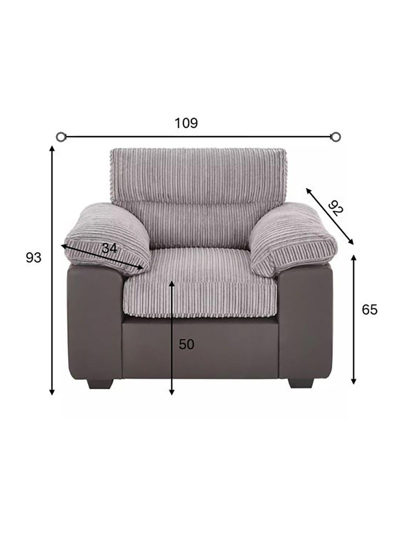 Image 5 of 6 of The Very Collection Armstrong Armchair -&nbsp;Grey