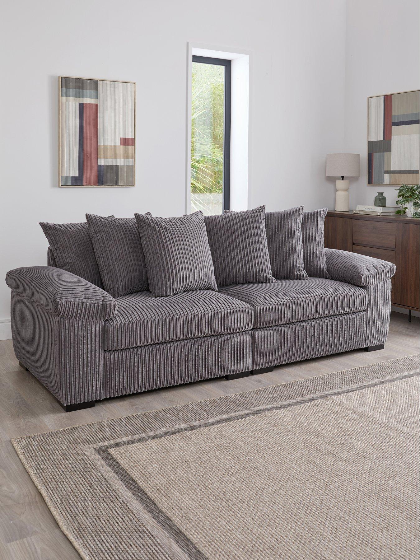 Very Home Amalfi 4 Seater Scatter Back Fabric Sofa - FSC® Certified