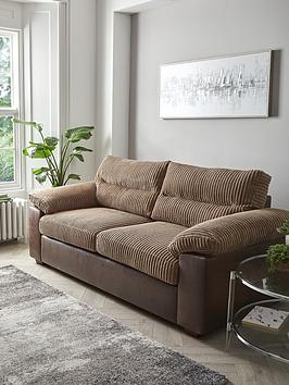 Product photograph of Armstrong 3 Seater Sofa - Brown - Fsc Reg Certified from very.co.uk