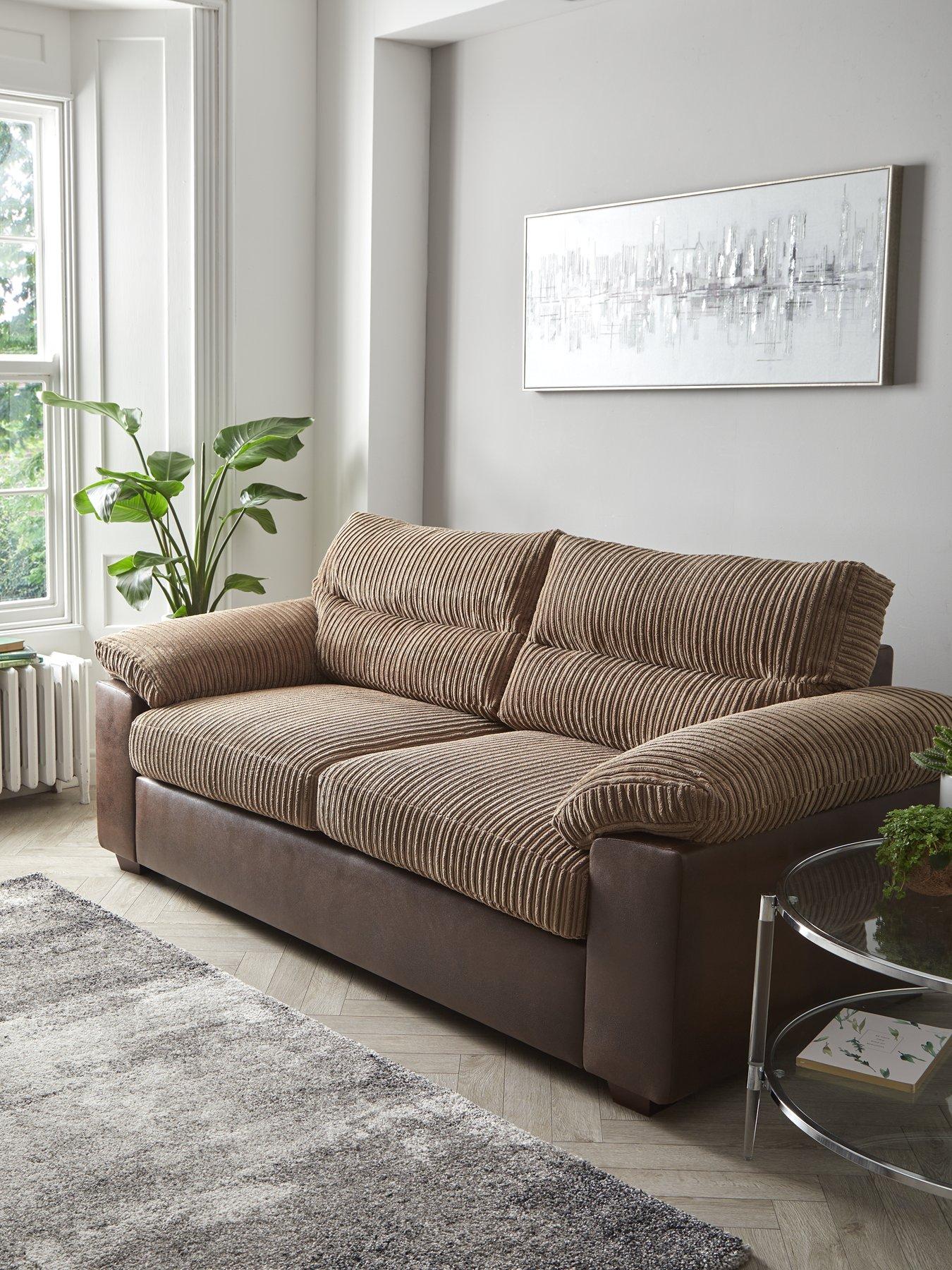 undefined Armstrong 3 Seater Sofa - Brown