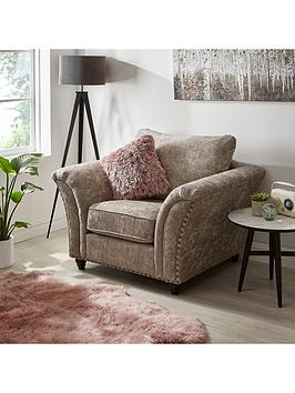 Product photograph of Very Home Ariel Fabric Armchair - Silver - Fsc Reg Certified from very.co.uk