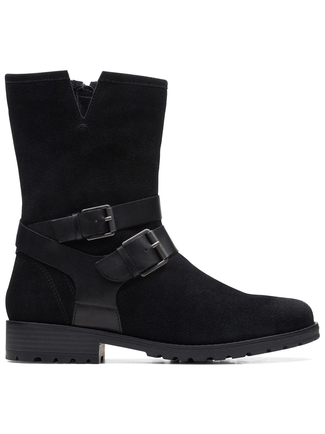 Clarks Clarkwell Mid Leather Calf Boot very.co.uk