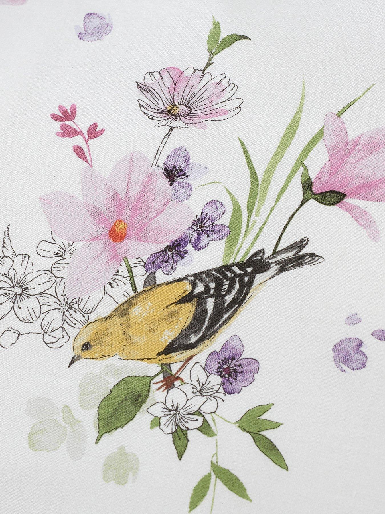 Image 5 of 6 of Catherine Lansfield Songbird Duvet Cover Set - Pink