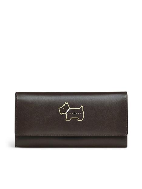 radley-heritage-dog-outline-leather-large-flapover-matinee-purse