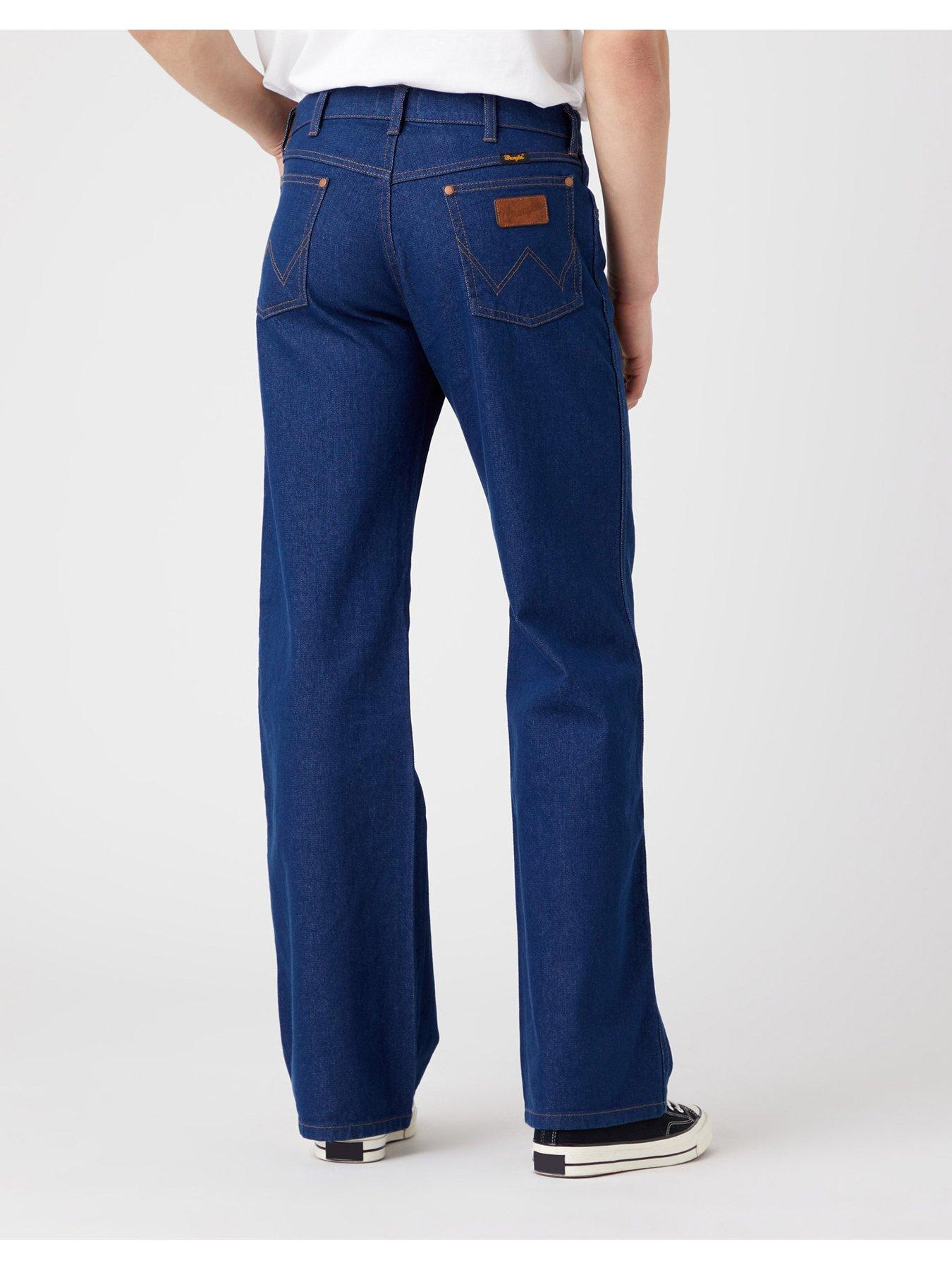 Wrangler Fox Slim Fit Bootcut Jeans - Blue 