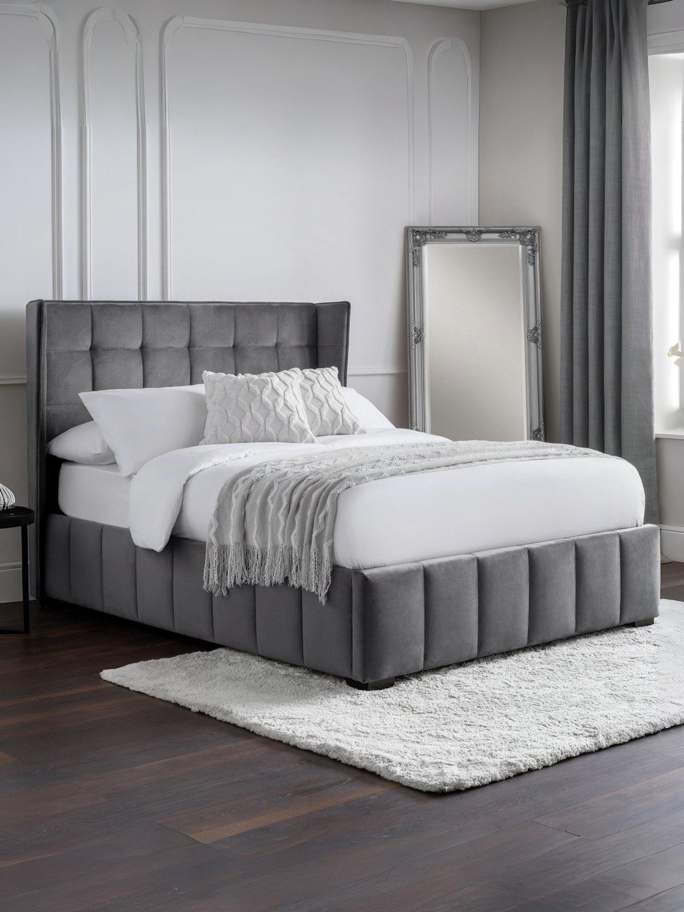 Julian Bowen Gatsby Fabric Bed - Grey