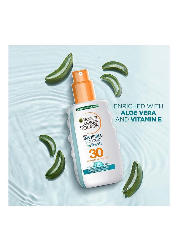 Image 1 of 5 of Garnier Ambre Solaire Clear Protect Transparent Sun Cream Protection Spray SPF30 200ml (SAVE 35%)