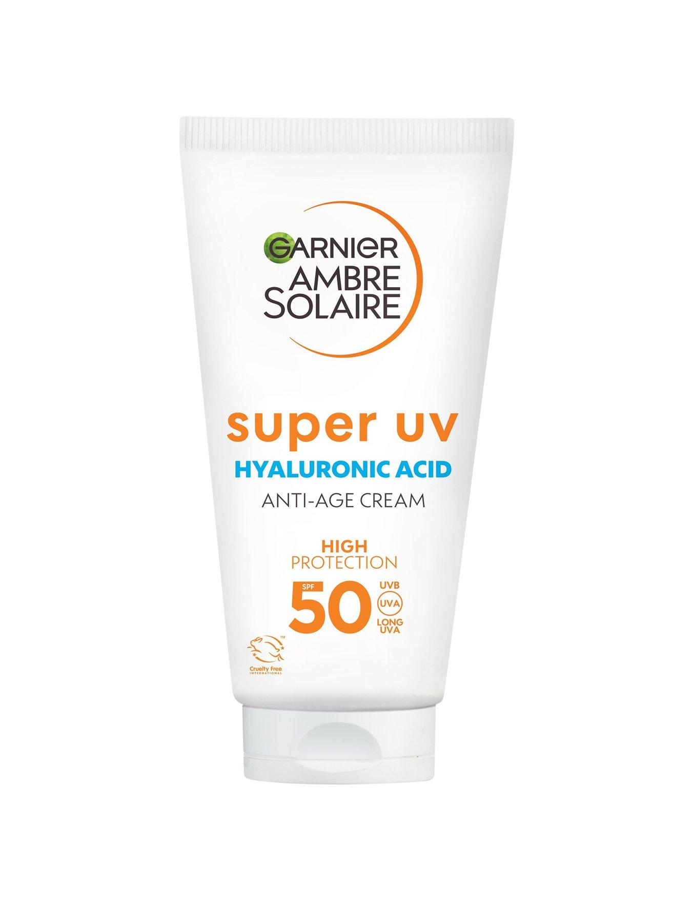 Image 1 of 5 of Garnier Ambre Solaire Anti-age Super UV Face Protection Cream SPF50 50ml, With Niacinamide and Hyaluronic Acid (SAVE 17%)