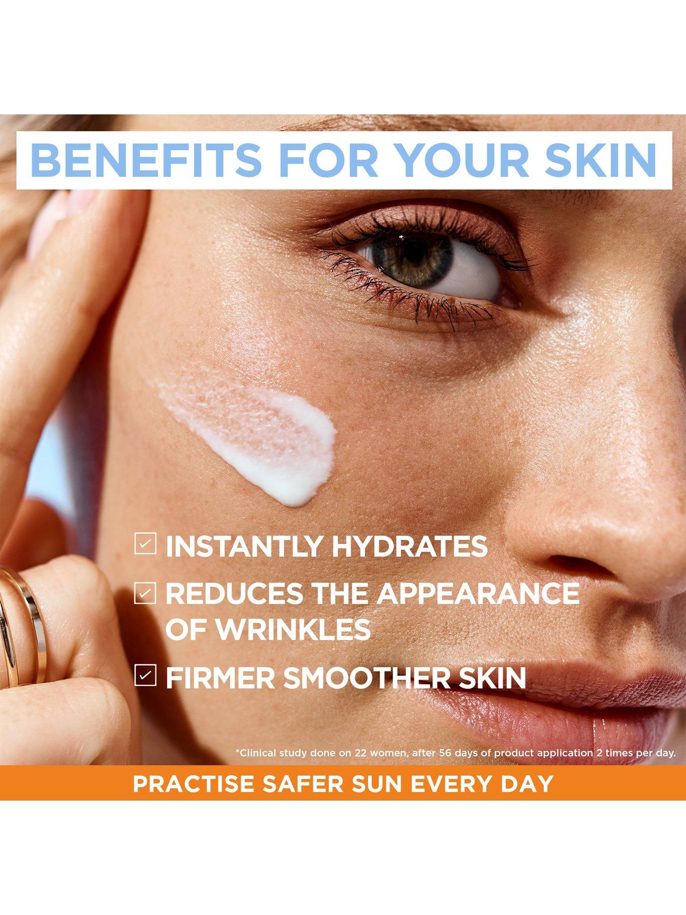 Image 3 of 5 of Garnier Ambre Solaire Anti-age Super UV Face Protection Cream SPF50 50ml, With Niacinamide and Hyaluronic Acid (SAVE 17%)