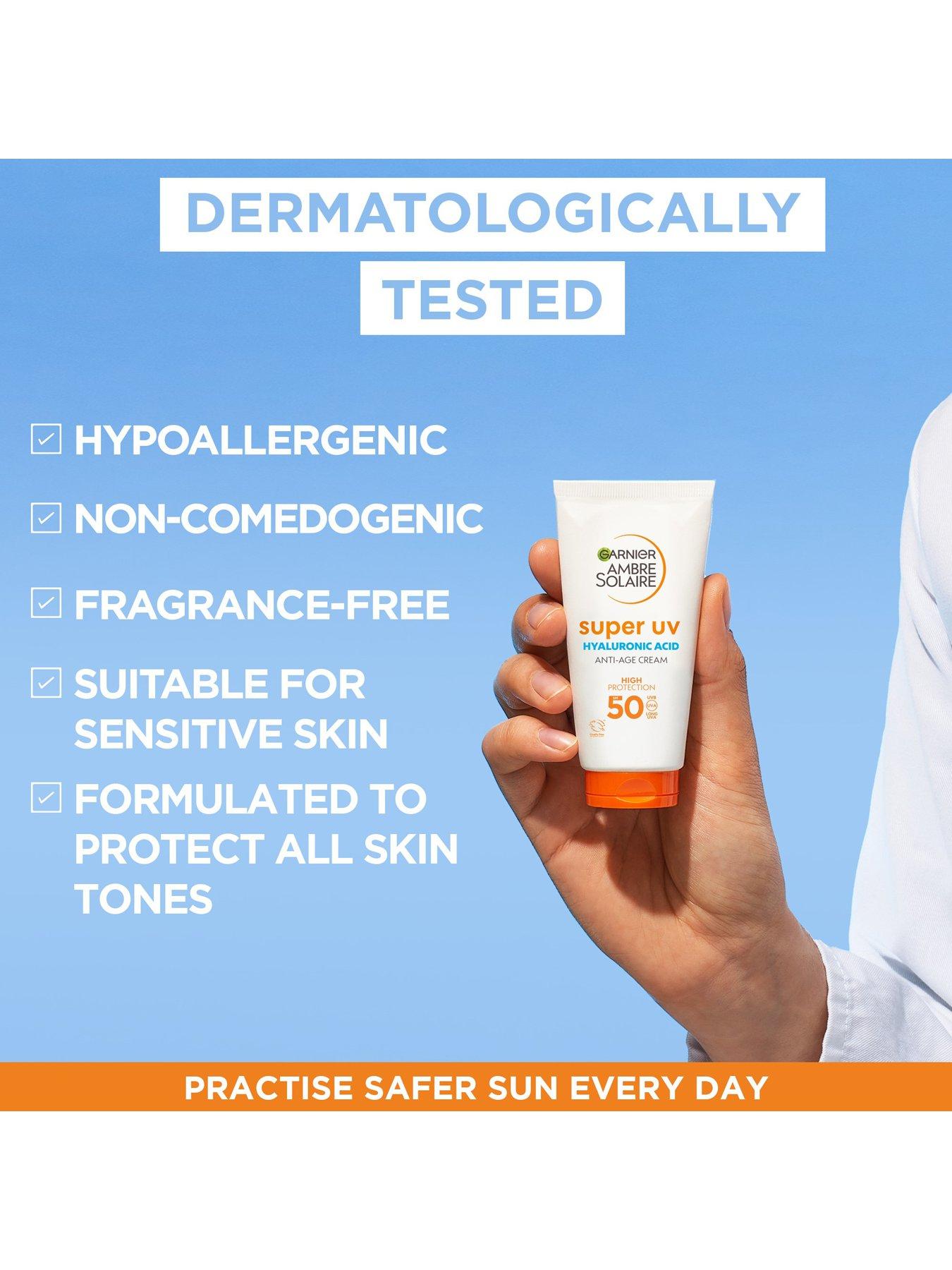 Image 5 of 5 of Garnier Ambre Solaire Anti-age Super UV Face Protection Cream SPF50 50ml, With Niacinamide and Hyaluronic Acid (SAVE 17%)