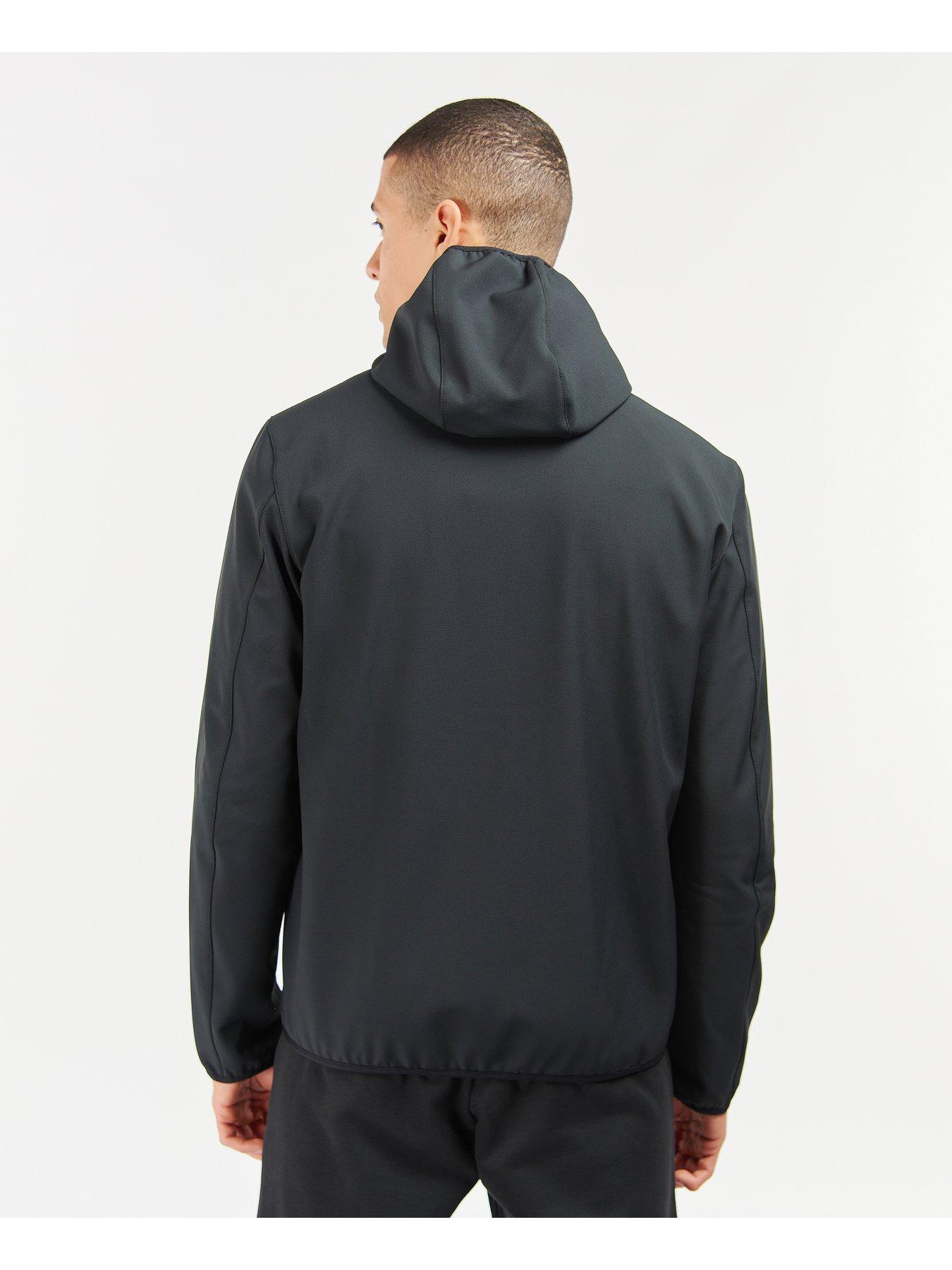 Barbour International Coldwell Softshell Hooded Jacket - Black | very.co.uk