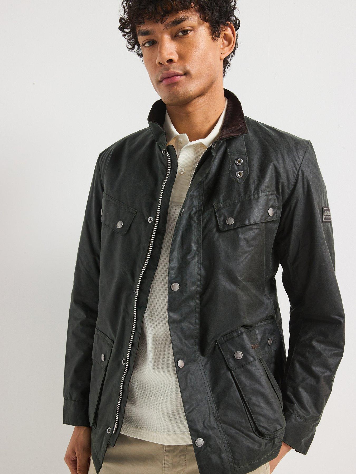 Barbour international james leather deals jacket