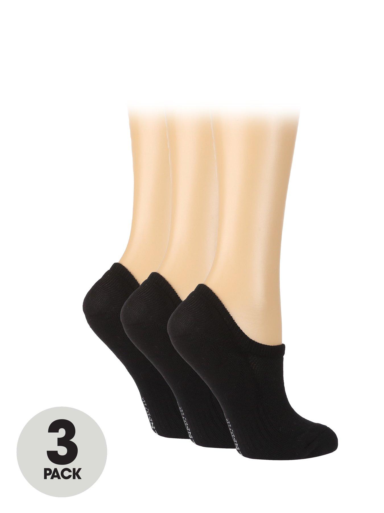 Image 1 of 1 of Glenmuir 3 Pack&nbsp;Sport Cushioned Bamboo&nbsp;Trainer Socks - Black
