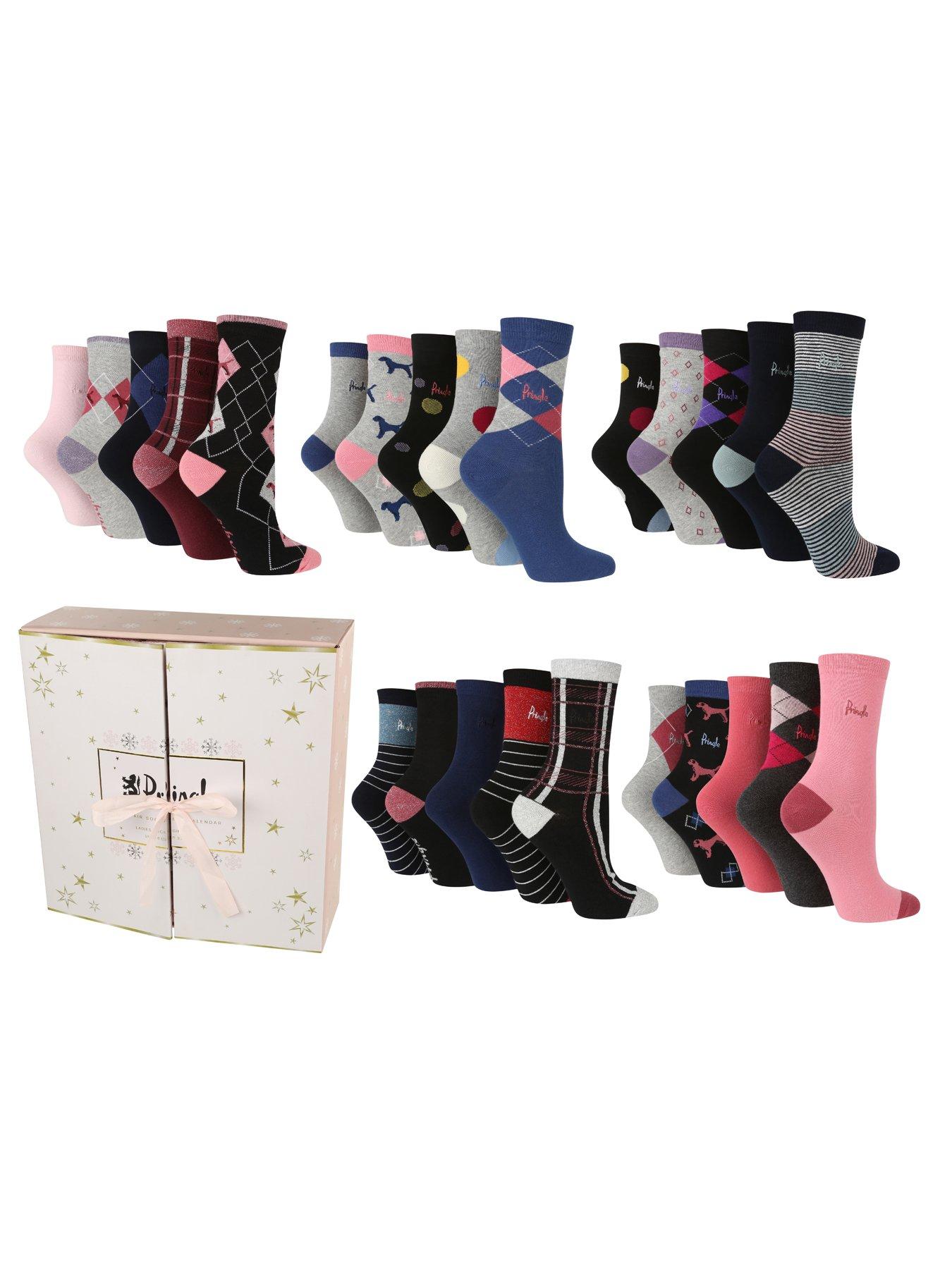 Pringle 25 Pack Advent Sock Gift Box Multi very.co.uk