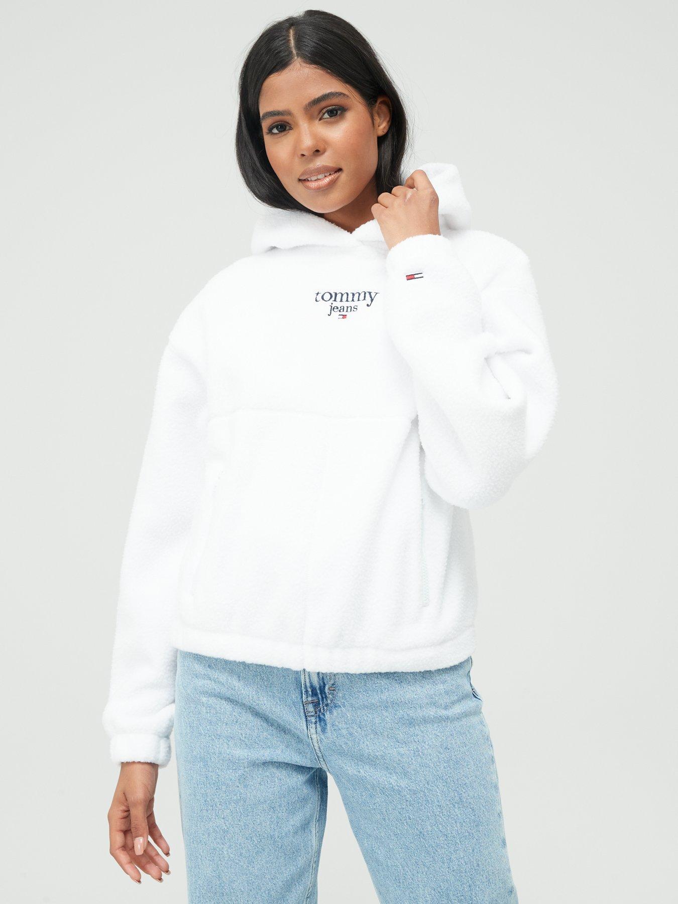 Tommy Jeans Reg Essential Logo 1 Polar - White | very.co.uk