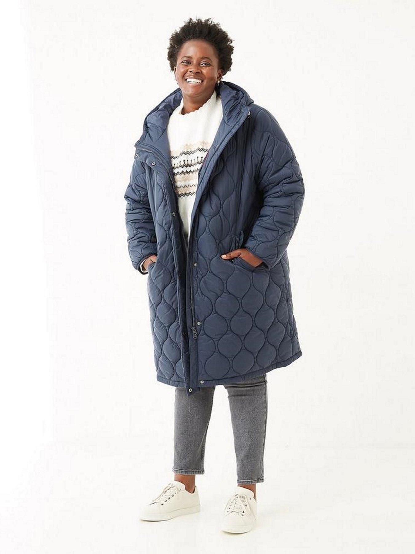 FatFace Joanne Padded Coat - Blue | very.co.uk