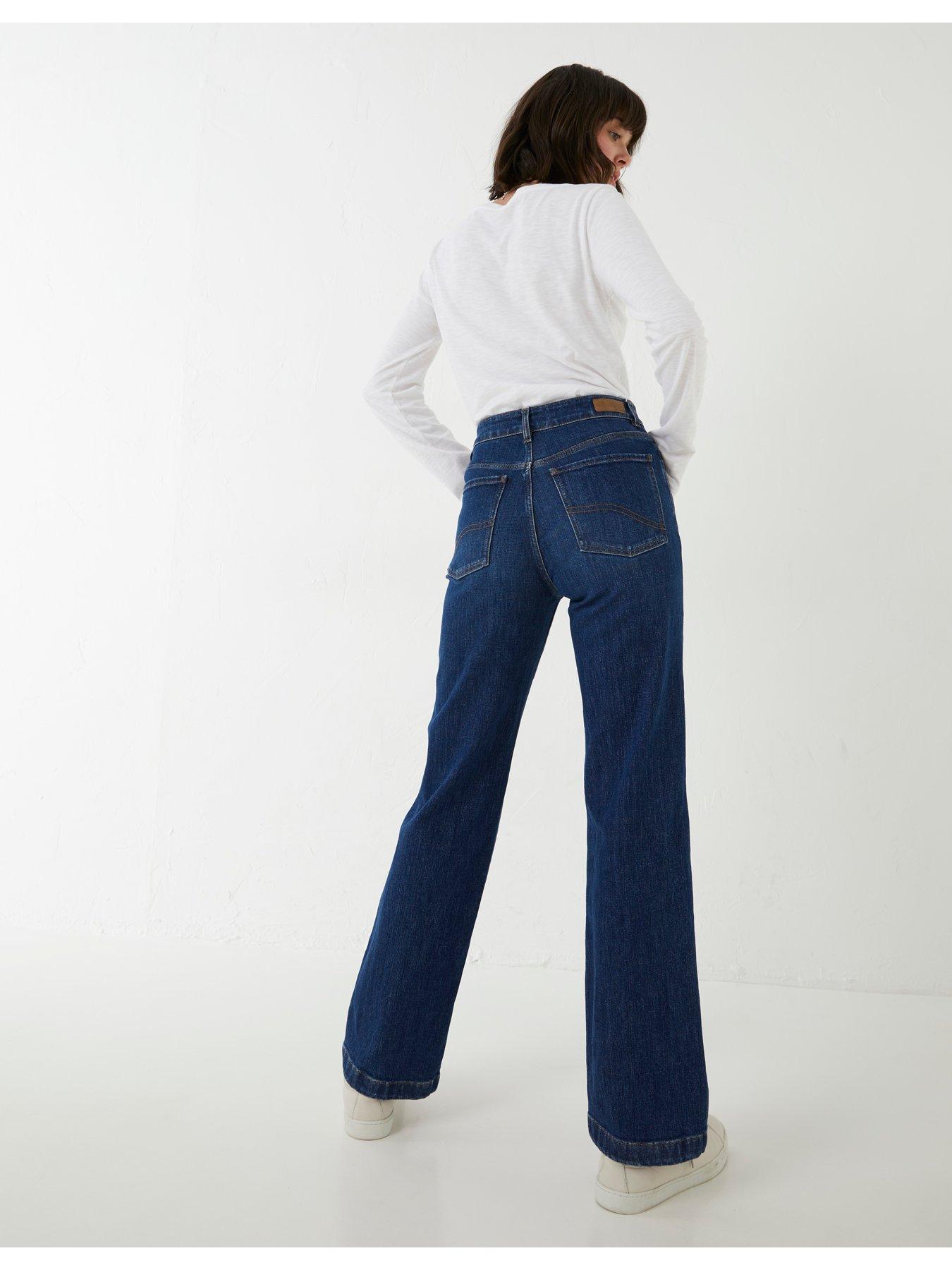 Elise Wide Leg Jeans - Blue