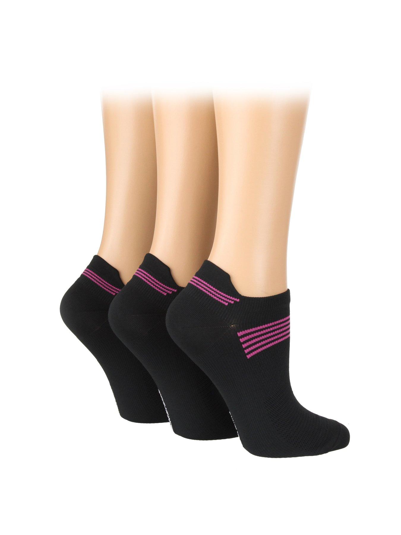 undefined 3 Pack Sport Socks - Black