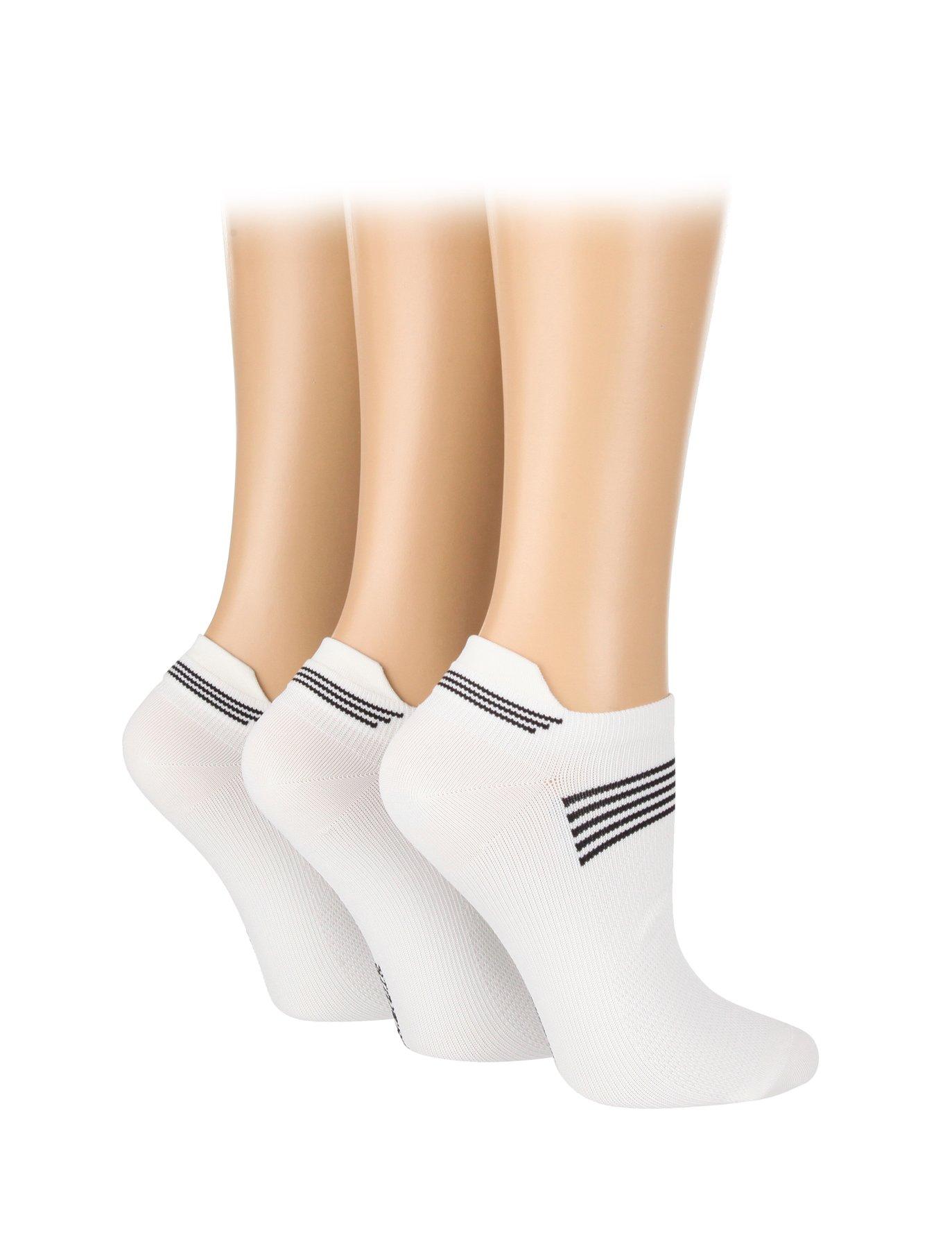 undefined 3 Pack Sport Socks - White