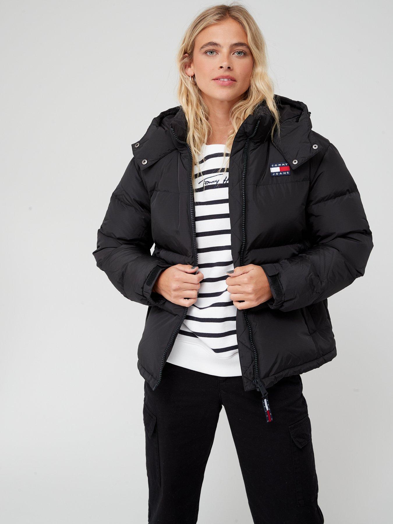 Tommy Jeans Alaska Padded Jacket - Black | very.co.uk
