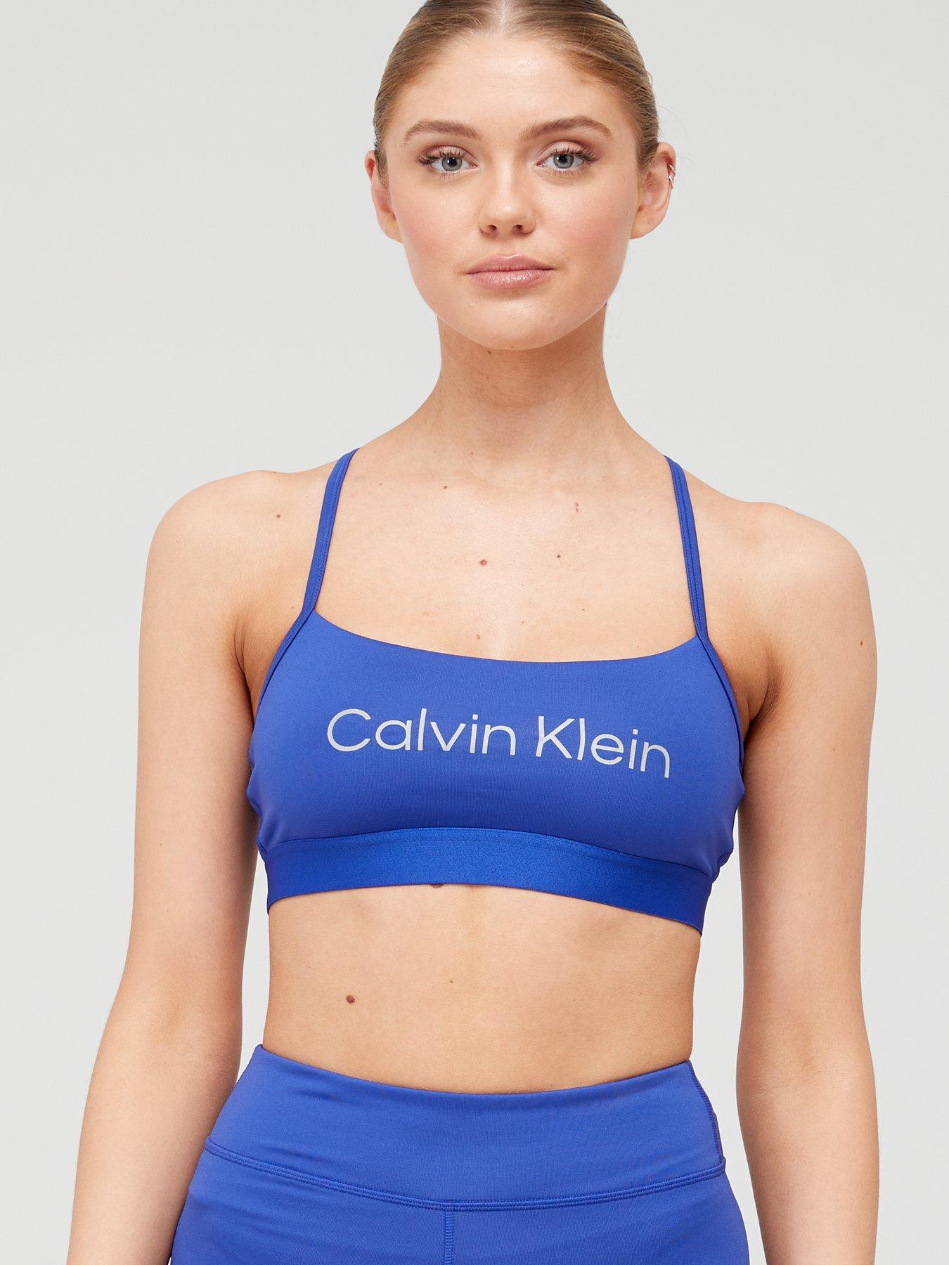 Calvin Klein Performance Low Support Sports Bra - Blue 