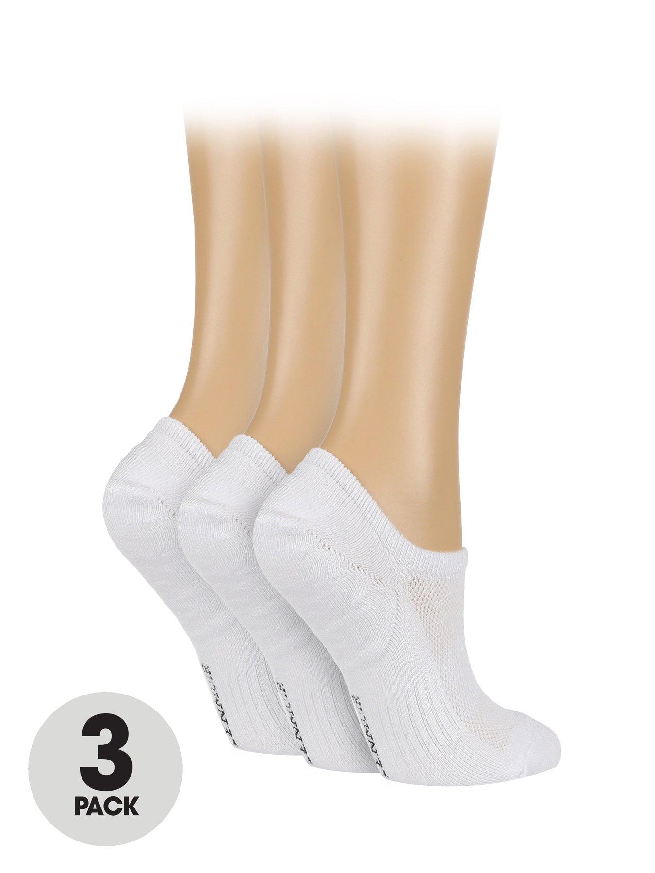 undefined 3 Pack Sport Cushioned Socks - White