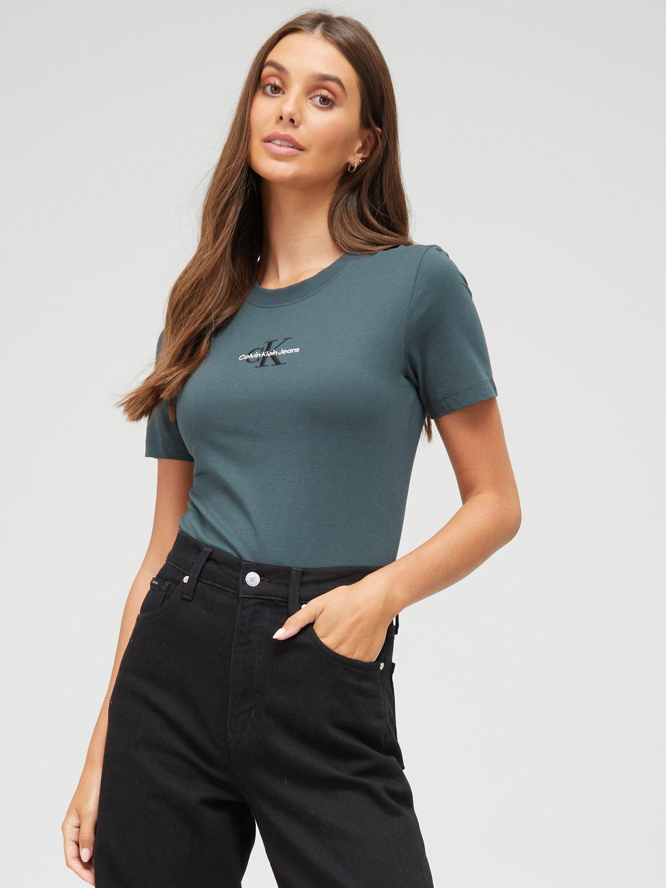 Calvin Klein Jeans Monogram Slim Fit T-shirt - Green