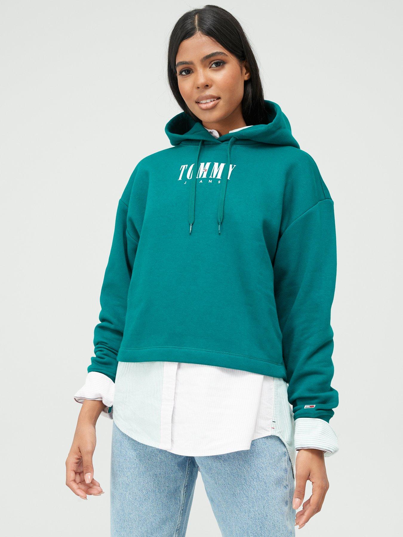 Tommy jeans essential logo hoodie sale