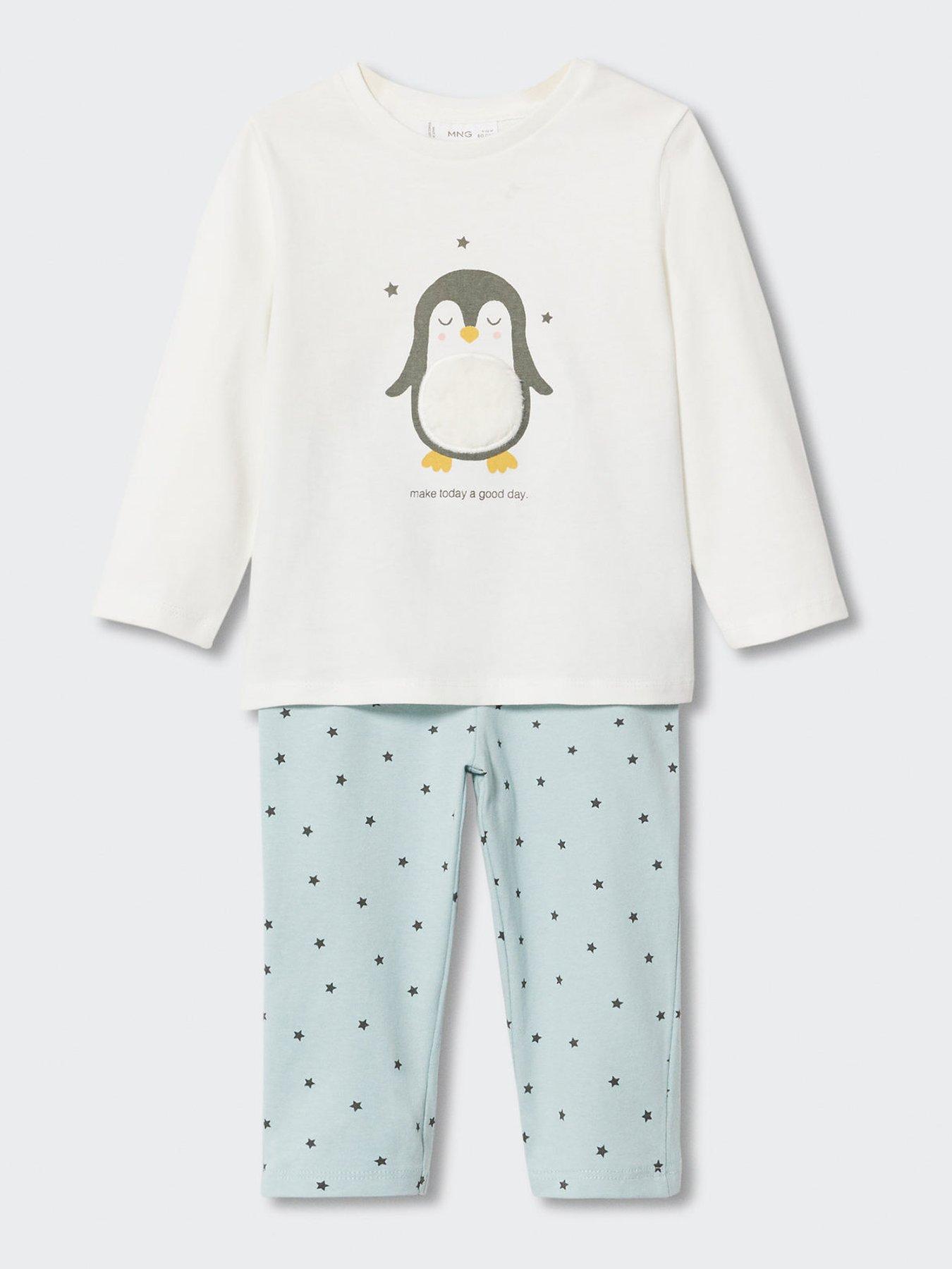 Mango Baby Girls Penguin Pyjamas very.co.uk