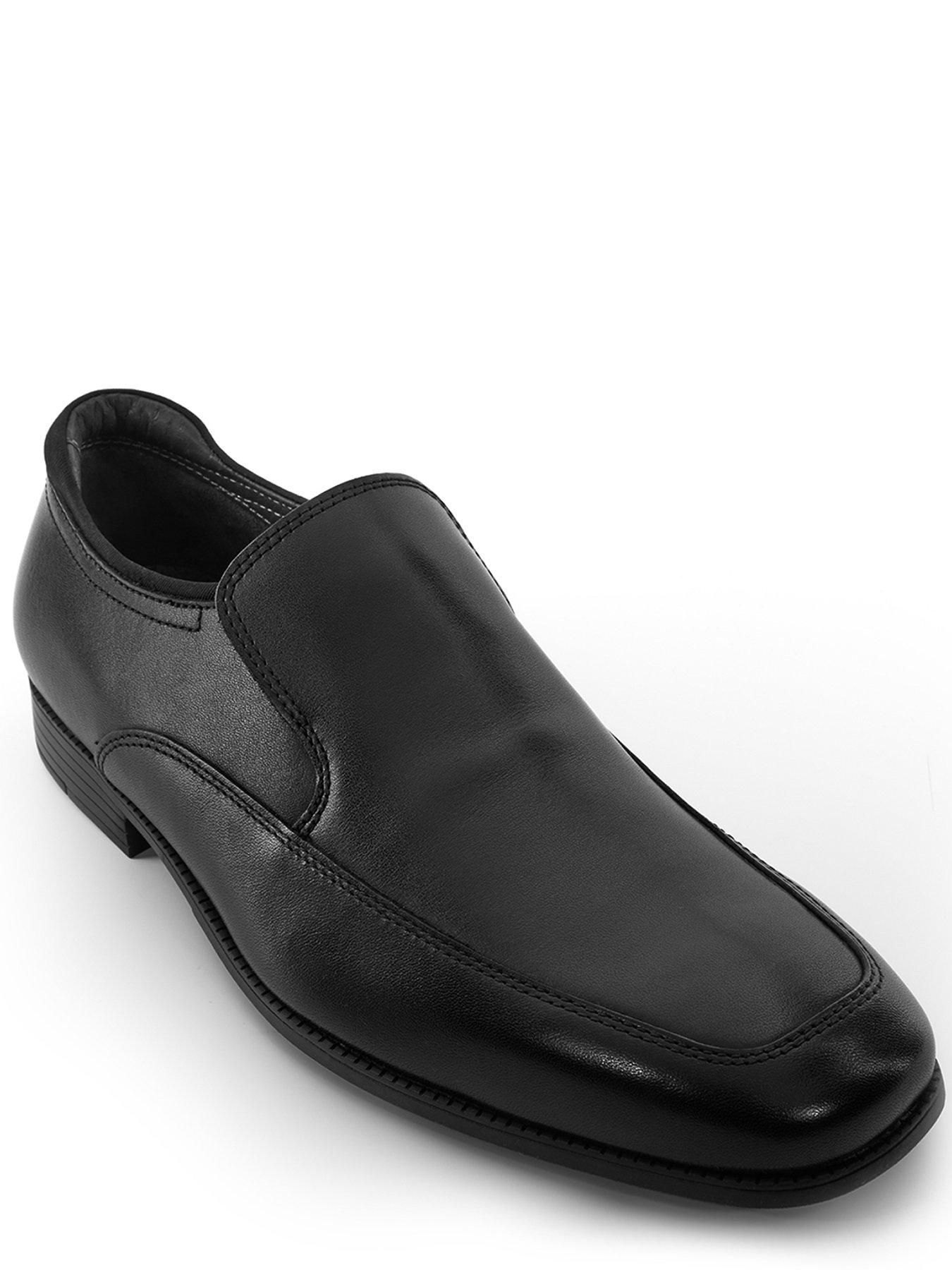 Smart black slip on hot sale shoes