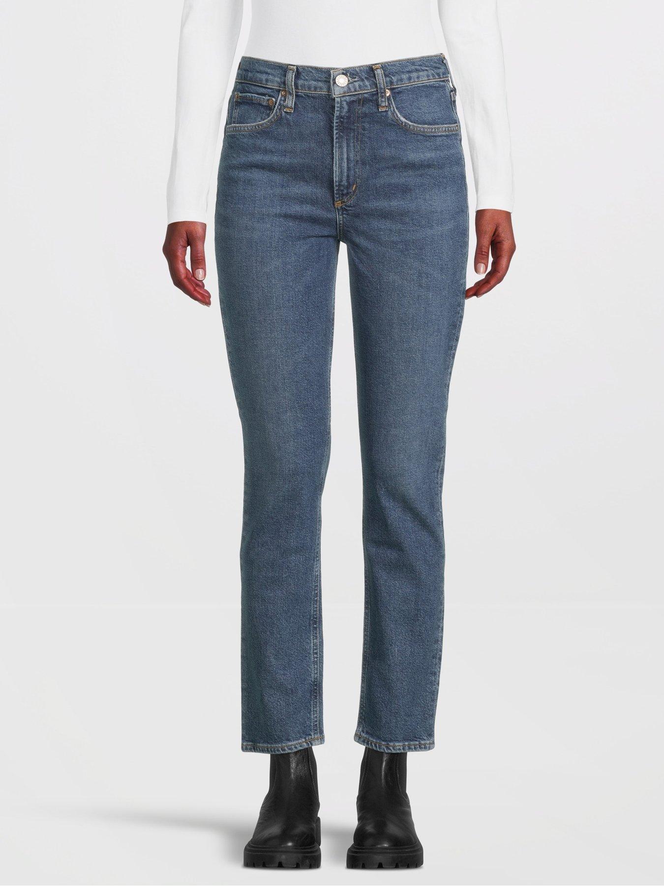 AGOLDE Lana Straight Leg Jeans Black very