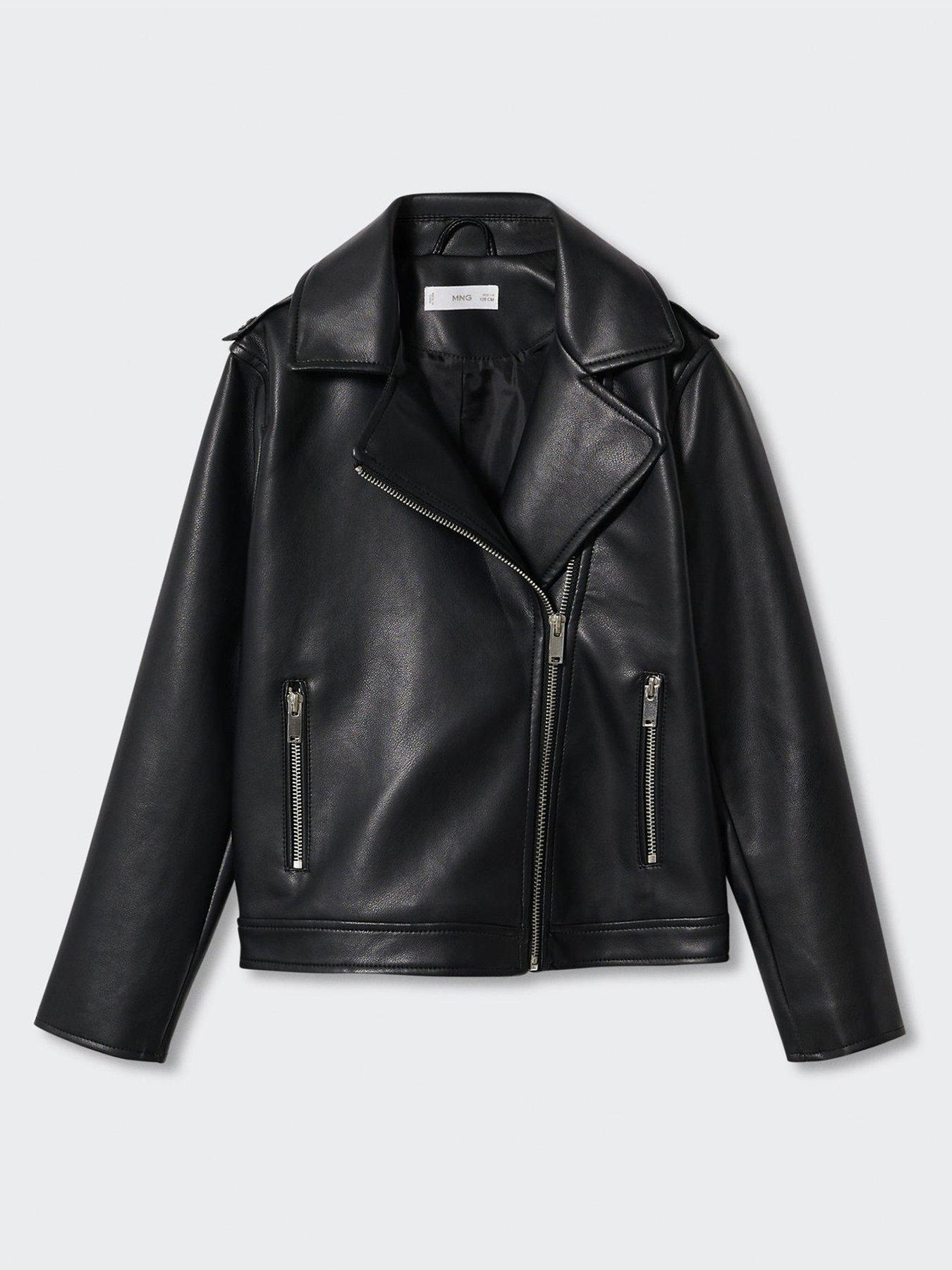 Mango Girls Faux Leather Jacket | very.co.uk